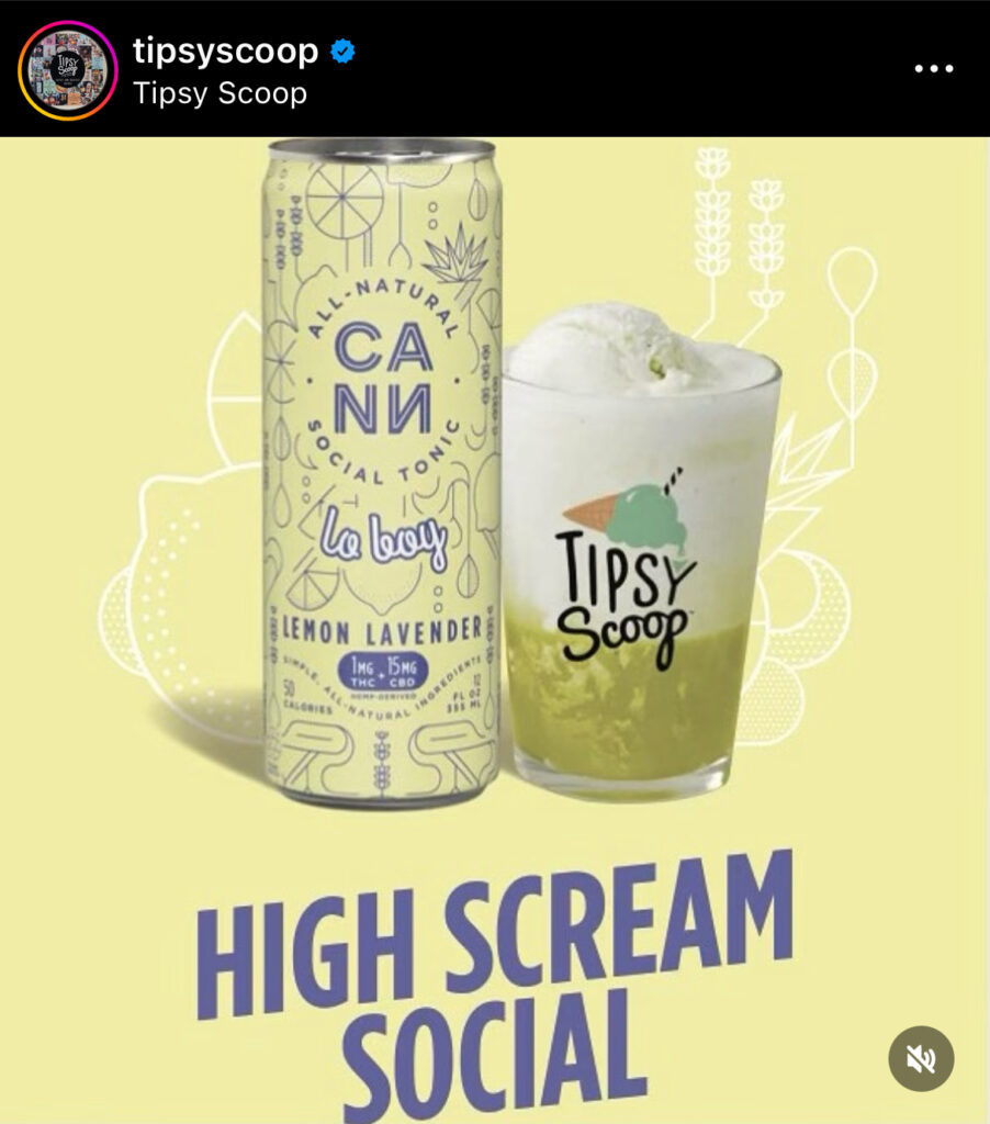 Tipsy Scoop x Cann 420 marketing campaign